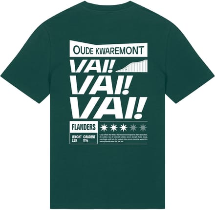 Donkergroene ka:sei Oude Kwaremont T-shirt - maat M