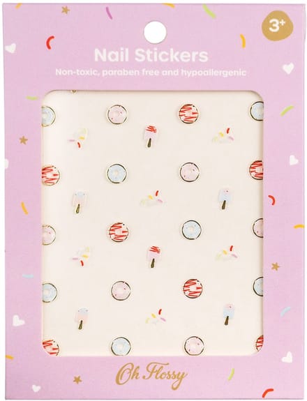 OH FLOSSY Nagelstickers - Sweets - Zelfklevend En Makkelijk Verwijderbaar - 3 Jaar