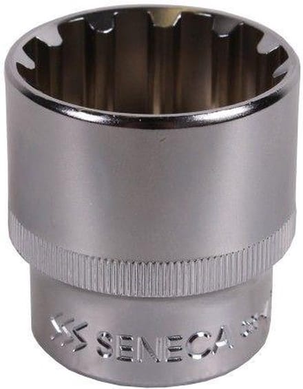 twaalfkant spline dop - 24 mm - 1/2 duims aansluiting - meertanddop - veeltanddop - dop - seneca