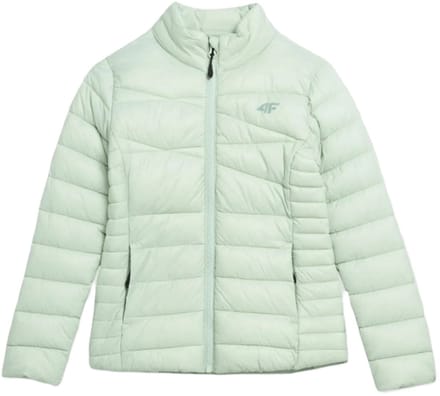 4F Kinderen Winterjas Gevoerd en Gewatteerd - Mintgroen - Waterafstotend - Synthetisch Vulling - Modieus en Functioneel - Maat 122