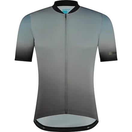 Shimano Evolve Avventura Korte Mouw Wielertrui Blauw M Man