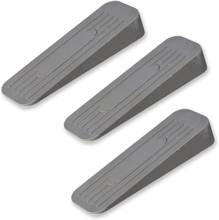 Robuuste rubberen deurstopper 3 stuks - Antislip, duurzaam, 12 x 3,5 x 2 cm