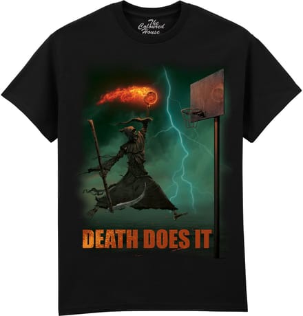 Reaper Skull Death Does It The Coloured House T-shirt M