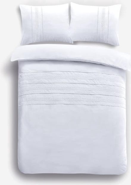 Papillon Madrid Dekbedovertrek - Tweepersoons - 200x200/220 cm - Wit