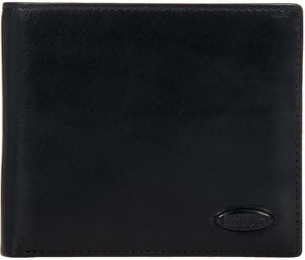 Bric's Monte Rosa Portemonnee RFID Leer 11,5 cm - Jongens - Horizontaal - schwarz