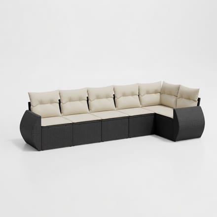 Luxe Poly Rattan Tuinset – Weerbestendig – Wit – Industrohome