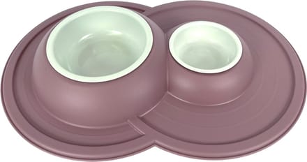 Happy Pet Mad About Pets Voerbak / Drinkbak Volcano Dubbel Blush Roze