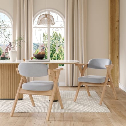2 inklapbare eetkamerstoelen, massief houten eetkamerstoelen, inklapbaar en opklapbaar, geschikt, fluwelen kussens, grijs