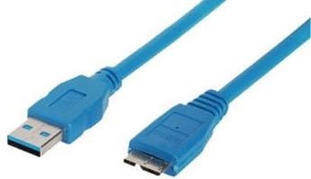 shiverpeaks BS77193 USB-kabel 3 m USB 3.2 Gen 1 (3.1 Gen 1) USB A Micro-USB B Blauw