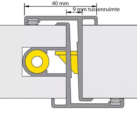 Deurn. Prefab Uitv. 19/1 Slot 600-U20 Dd54mm. 2850Mm