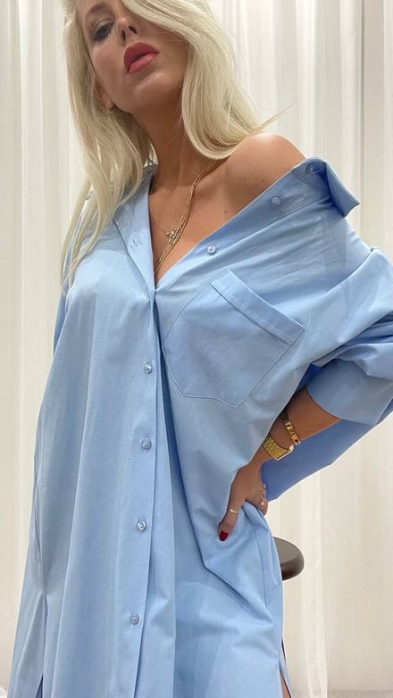 Blousejurk/blauw/sirmaza