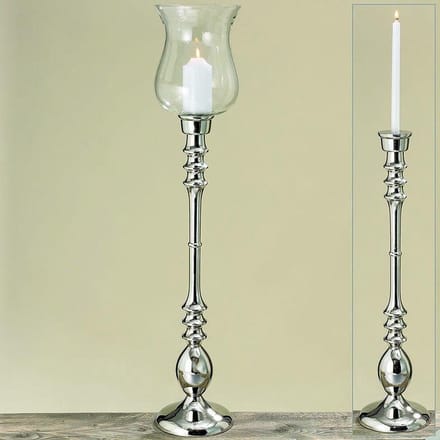 Windlicht - 105 cm - Ø 20 cm - Zilver