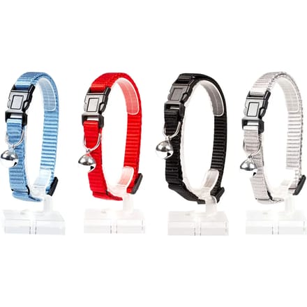 Duvoplus - Aandrukroller - Kat - Kattenhalsband Uni 1 Nylon 20-30cm / 10mm prijs per stuk