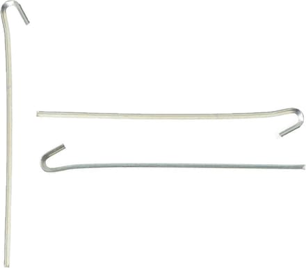 15x grondpennen/tentharingen metaal met open oog 23 cm - Rotspennen - Spijkerharing
