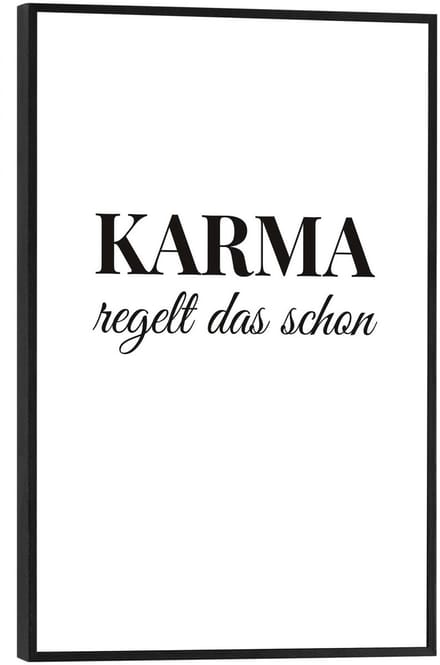 Schilderij Karma - 30 x 20 - Hout - REINDERS