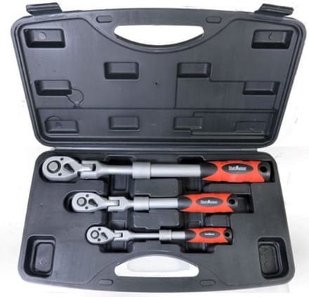Ratelset set 3 dlg Telescoop flex knikbaar