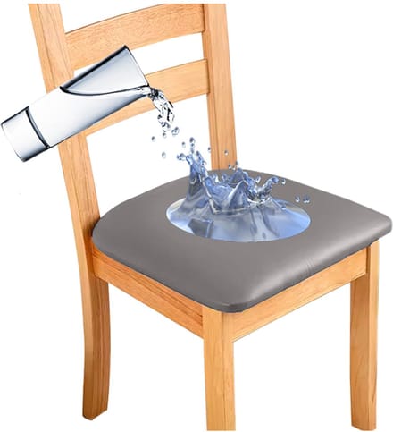 Meble odNowa - Stoelkussenhoes - Eco-leer - Donkergrijs