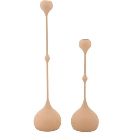 Kandelaar Slimmy Pink Set 2 Pcs Ø 8×26 cm