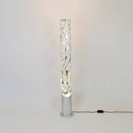 Holländer Vloerlamp Talismano, zilverkleurig, hoogte 176 cm, ijzer