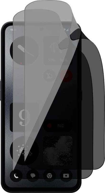 Privacy Screenprotector geschikt voor CMF Phone 1 - 2x FlexGuard Screen Protector