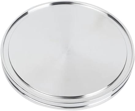 Vacuüm Blindplaat - Blind Flens - Afsluiten Leidingen - Roestvrij Staal - ISO100 - Zilver