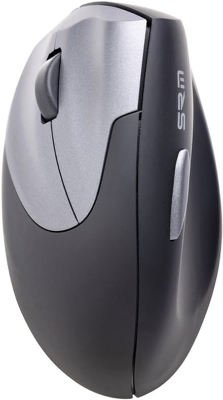 Muis Ergofy SRM VS4 links draadloos zilver zwart