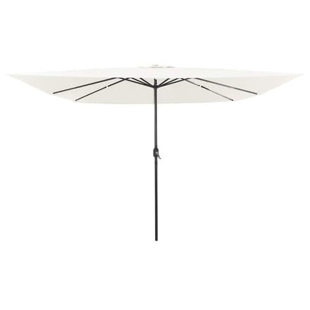 vidaXL - Tuinparasol - Zand - 295 - x - 295 - x - 245 - cm - Polyester - en - Staal