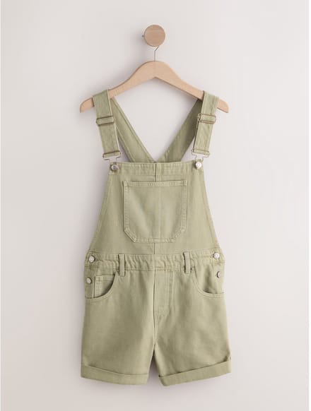 Next - Dames - Denim tuinbroekplaysuit - Groen