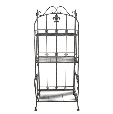 Clayre & Eef Wandrek 60x42x150 cm Grijs Metaal