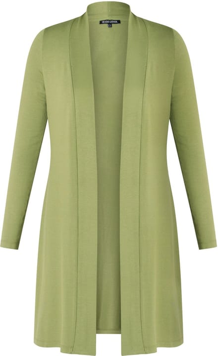 BASE LEVEL CURVY Ayla Long Vest - Green - maat 1(48)
