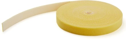 StarTech.com 25ft. Hook and Loop Roll - Geel - Cable Management - hook & loop fastener
