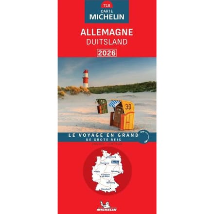 Michelin Wegenkaart 718 Duitsland 2026 - Nationale Kaarten Michelin