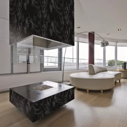 Transform Zelfklevende Decoratiefolie - Marble Zwart - 45 X 200 Cm