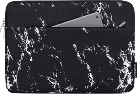 Canvas Artisan Laptopsleeve 11 inch - Laptophoes - Black Marble