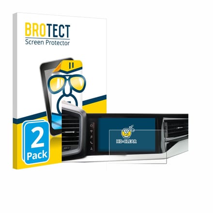 BROTECT - Screenprotector voor Audi A1 Sportback 2019 MMI Navigation Plus 10.1" - Folie Beschermfolie transparant 2 Stuks