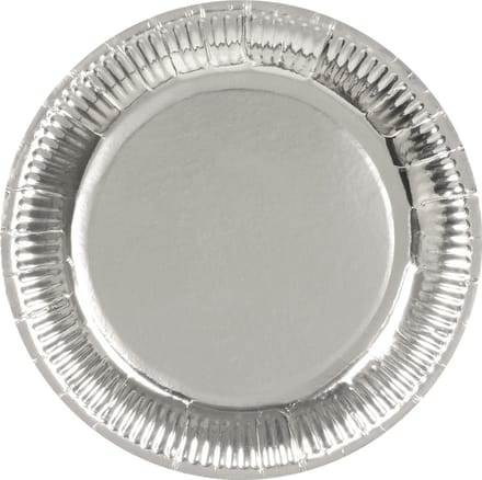 Boland - Set 6 bordjes zilver - Geen thema - NYE - Oudjaarsavond