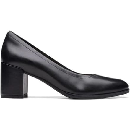 Clarks Freva 55 Court - dames pump - Zwart - maat 38 (EU) 5 (UK)