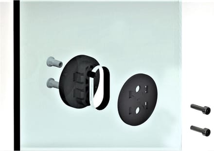 Geesa Nemox glasmontage set voor 8mm glasdikte - 916568-02
