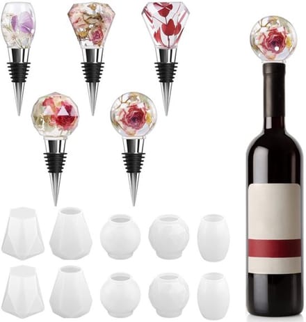 Dailygoody - Wijnflesstopperset - Harsmallen en Stoppers