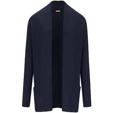 Vest 100% kasjmier lange mouwen Van Peter Hahn blauw