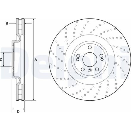 Remschijf DELPHI BG9185C