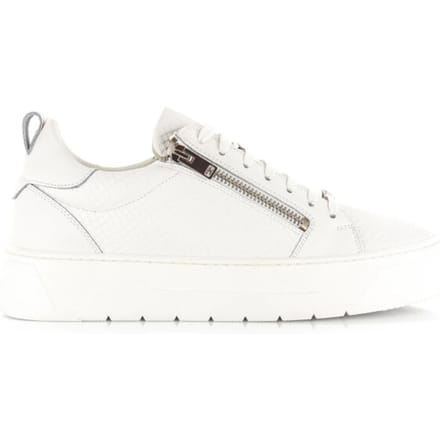 Sneakers van echt leer met structuurpatroon model 'Animal'