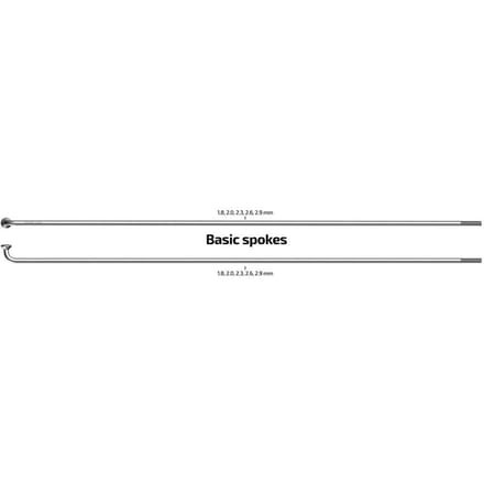 Spaken met nippels Sapim Leader 262-14 - ø2.00 mm - FG 2,3 - RVS (100 stuks)