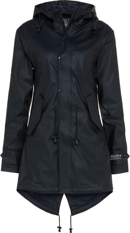 Donkerblauwe dames regenjas / parka HafenCity® van BMS S