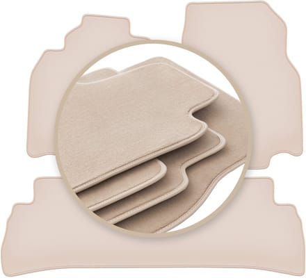 PREMIUM beige vloermatten voor: Nissan Cube Z12 Keicar 2008-2011