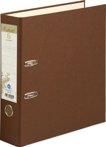 Exacompta 10x Prem'TouchForever Ordner - Rug 80mm - A4 maxi - Chocoladebruin - 53984E
