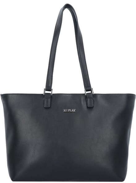 REPLAY Schoudertas Shopper Shoulder Bag Black Zwart
