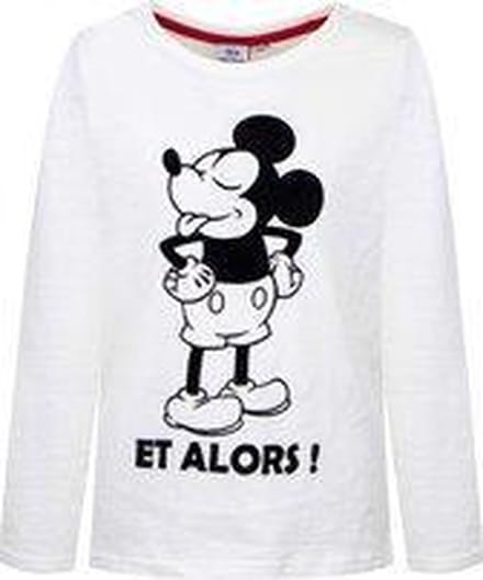Mickey Mouse - Longsleeve - Wit - 104cm - 4 jaar