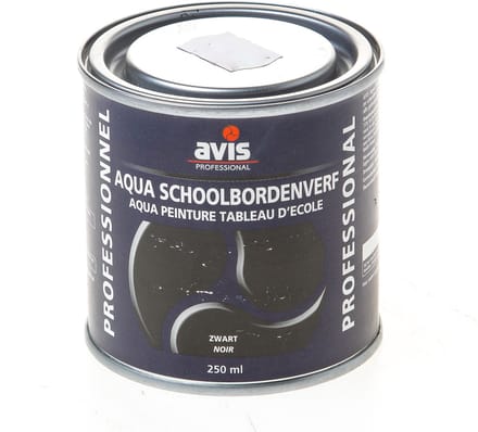 Avis Aqua Schoolbordenverf -  Zwart - 250 ml