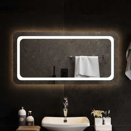 vidaXL - Badkamerspiegel - LED - 100x50 - cm